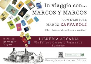 MERCOLEDI’ 30 MAGGIO, ORE 19:00 MARCOS Y MARCOS, LO SHOW DEI LIBRI