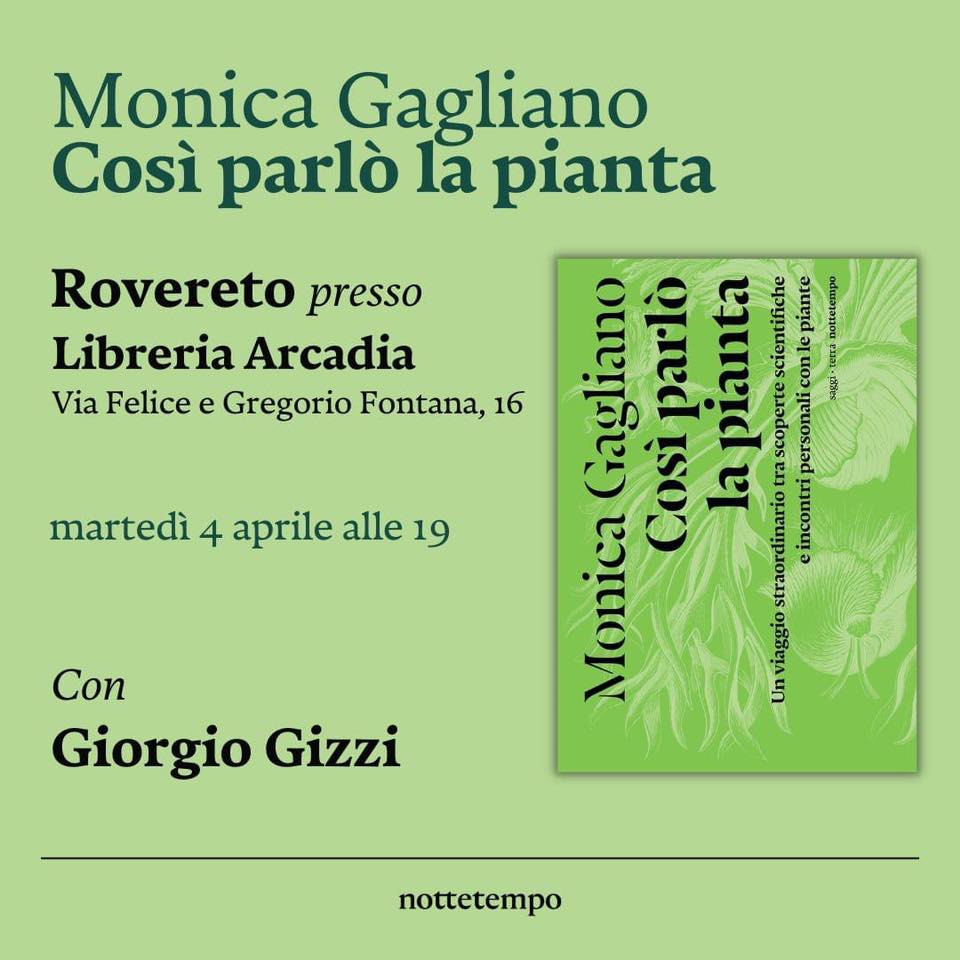 MARTEDÌ 4 APRILE, ORE 19:00 – GLI INCONTRI RAVVICINATI CON LE PIANTE DI MARIA GAGLIANO –